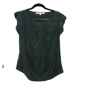 Rachel Rachel Roy Green Short Sleeve Blouse Medium